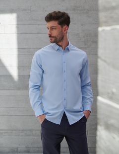 LONG SLEEVE COTTON FEEL SHIRT