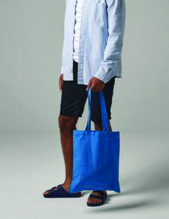 Westford Mill W101 Bag for Life with long handles carried by a male model - wholesale accessory