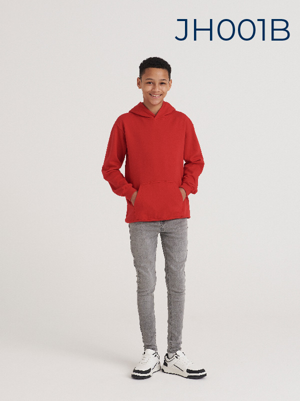 Kids AWDis College hoodie in red 