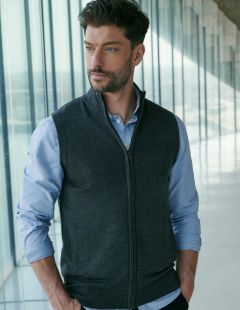 MENS SLEEVELESS ZIP JUMPER