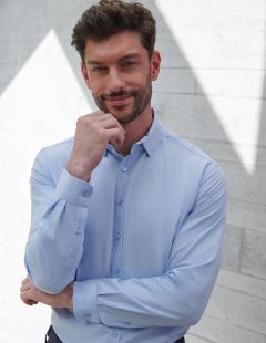 LONG SLEEVE COTTON FEEL SHIRT